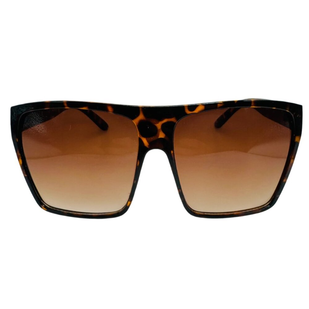 6055 | Tortoise Square Oversize Sunglasses